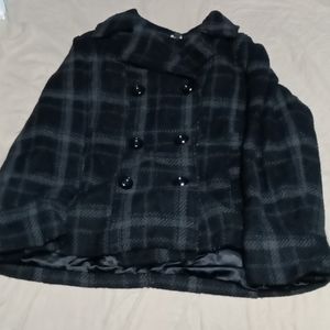 George Plaid Black Coat